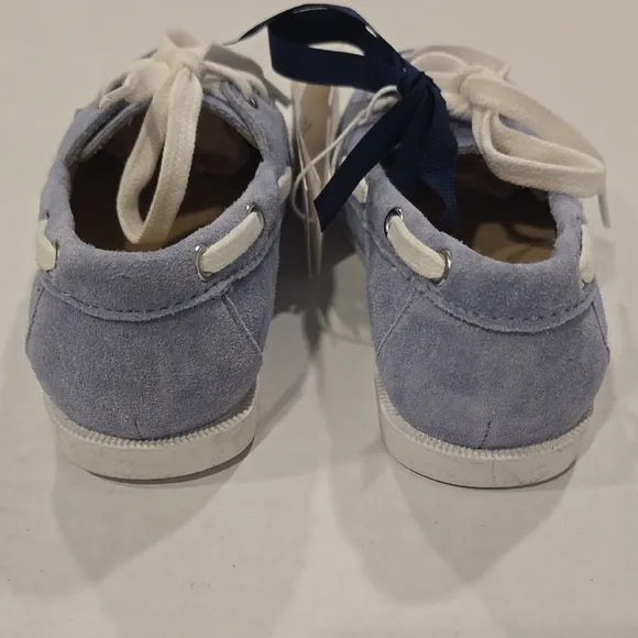 Janie and Jack Light Blue Boys Boatshoe sz 9