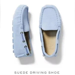Janie and Jack NWT Suede Driving Shoes Boys Size 5  Bluen Away