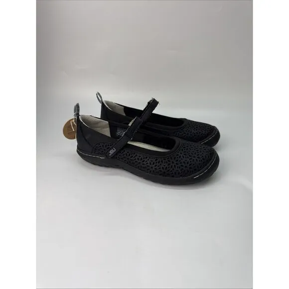JBU JAMBU Granada Mary Jane Memory Foam Vegan Shoes Women's Size 7 M Black