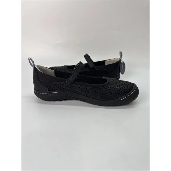 JBU JAMBU Granada Mary Jane Memory Foam Vegan Shoes Women's Size 7 M Black