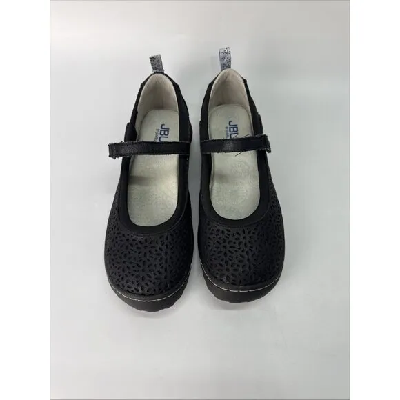 JBU JAMBU Granada Mary Jane Memory Foam Vegan Shoes Women's Size 7 M Black