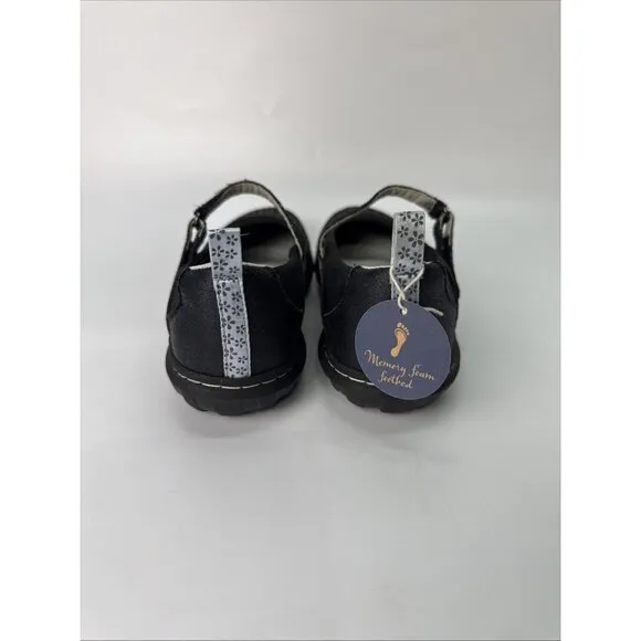 JBU JAMBU Granada Mary Jane Memory Foam Vegan Shoes Women's Size 7 M Black