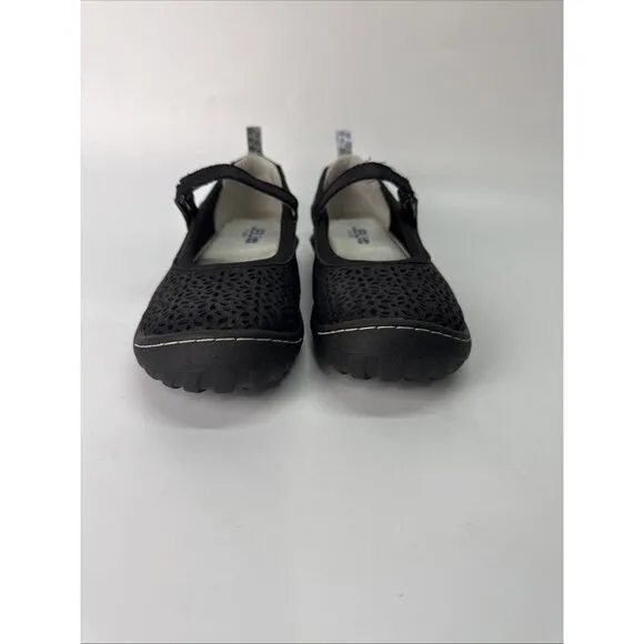 JBU JAMBU Granada Mary Jane Memory Foam Vegan Shoes Women's Size 7 M Black