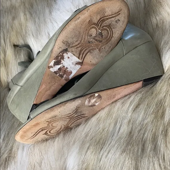 Jean-Michel Cazabat Wedge Sandals, Size 9.5