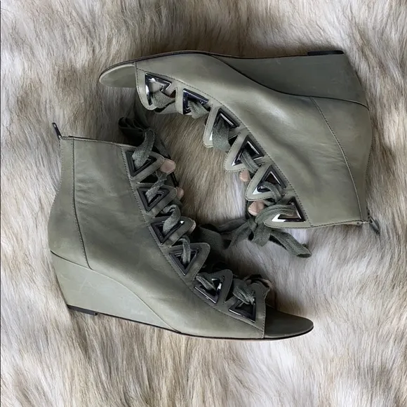 Jean-Michel Cazabat Wedge Sandals, Size 9.5