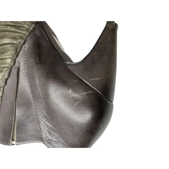 Jeffrey Campbell Ibiza ‘Paulo’ Gray Ankle Booties Size 8.5