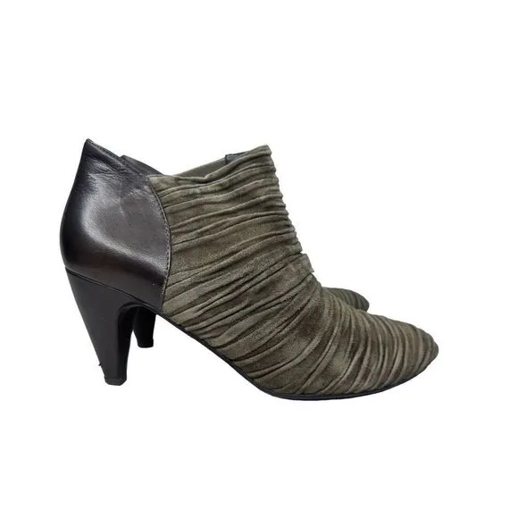 Jeffrey Campbell Ibiza ‘Paulo’ Gray Ankle Booties Size 8.5