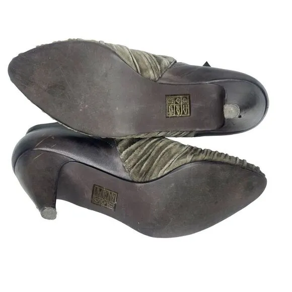Jeffrey Campbell Ibiza ‘Paulo’ Gray Ankle Booties Size 8.5