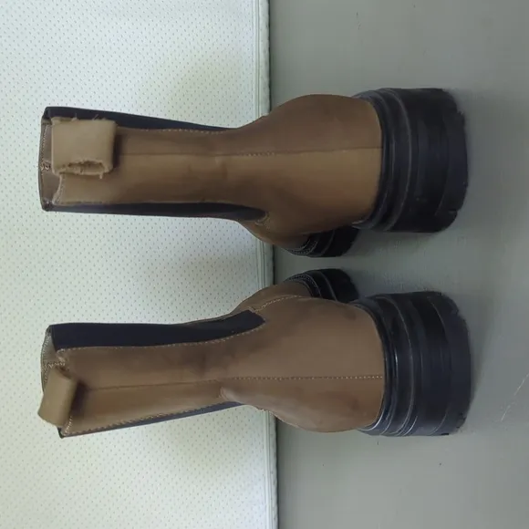 Jenni Kayne Brooklyn Lug Boots size 39 Laurel Brown Tan