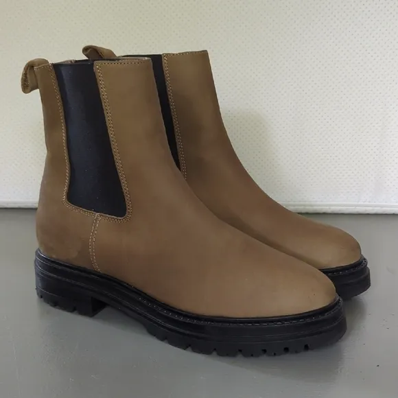 Jenni Kayne Brooklyn Lug Boots size 39 Laurel Brown Tan