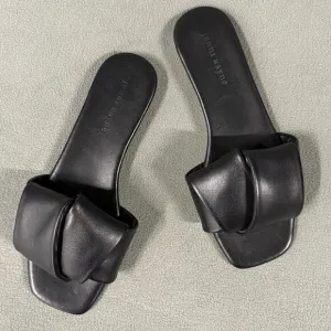 Jenni Kayne Dani Slide Sandals Size 40 Black Women’s Spring Vacation Sandalias