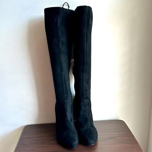 JEWEL BADGLEY MISCHKA Black Rory Evening Tall Boots Sz 6.5