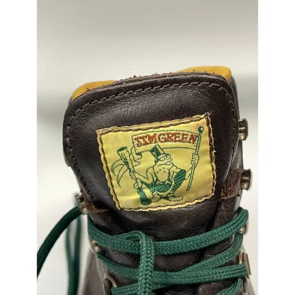 Jim Green Razorback Boots Men’s US 9 Brown Leather Hiking Work Wide Fit 3E