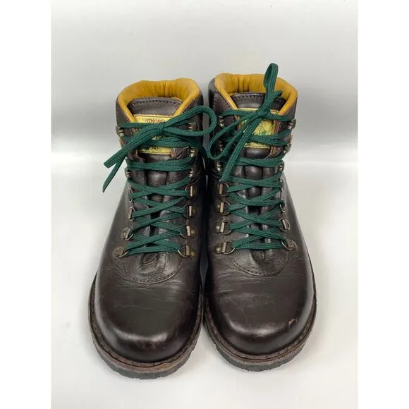 Jim Green Razorback Boots Men’s US 9 Brown Leather Hiking Work Wide Fit 3E