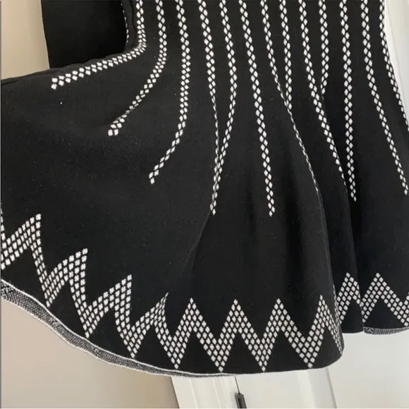 🖤🤍JOA Los Angeles Black fine knit long sleeve dress🖤🤍