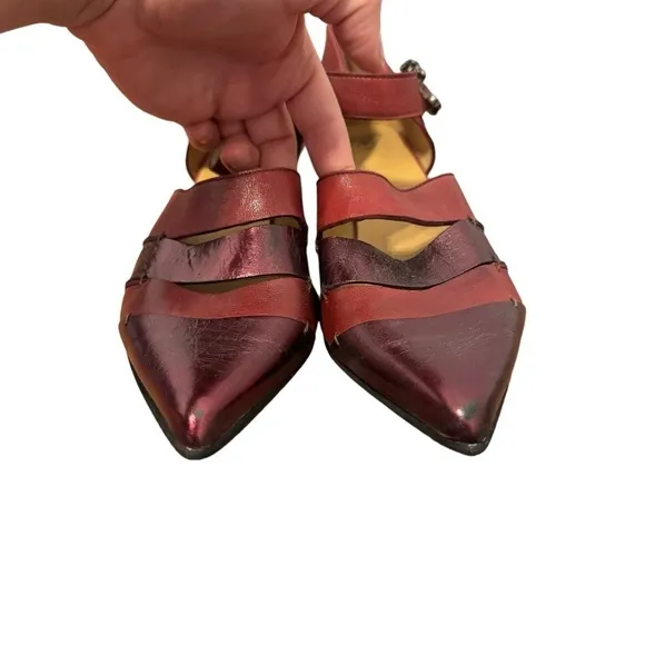 John Fluevog Women’s RARE ALISONSEXY SKULL-BUCKLED MARY JANE Shoes Size 10