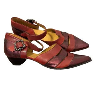 John Fluevog Women’s RARE ALISONSEXY SKULL-BUCKLED MARY JANE Shoes Size 10