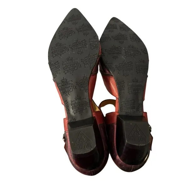 John Fluevog Women’s RARE ALISONSEXY SKULL-BUCKLED MARY JANE Shoes Size 10