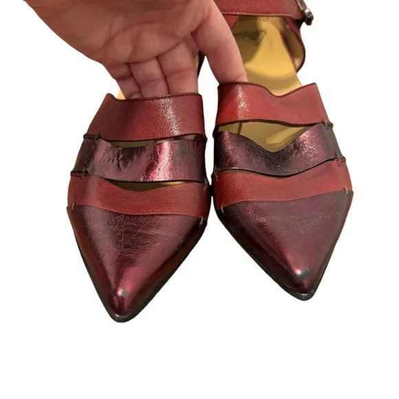 John Fluevog Women’s RARE ALISONSEXY SKULL-BUCKLED MARY JANE Shoes Size 10