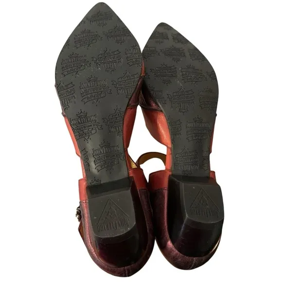 John Fluevog Women’s RARE ALISONSEXY SKULL-BUCKLED MARY JANE Shoes Size 10