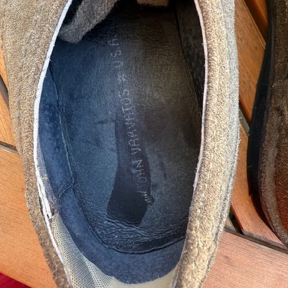 John Varvatos Suede Leather Oxford Dress Shoes Casual Brown Shoes Size 8.5M