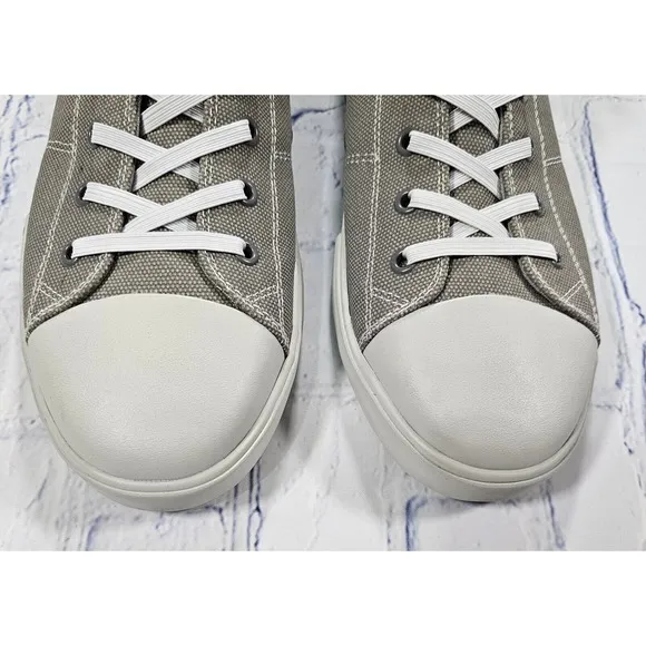 Johnnie-O Sail Away Gray White Casual Sneakers Shoes MENS SIZE 12 M
