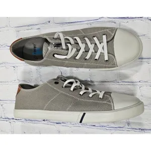Johnnie-O Sail Away Gray White Casual Sneakers Shoes MENS SIZE 12 M