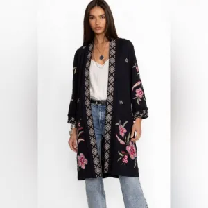 Johnny Was Libbi French Terry Kimono Coat NWT
