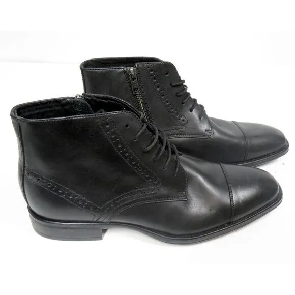 Johnston &amp; Murphy XC Flex Connelly Chukka Boots Brogue Cap Toe Laces Men 8 EUC