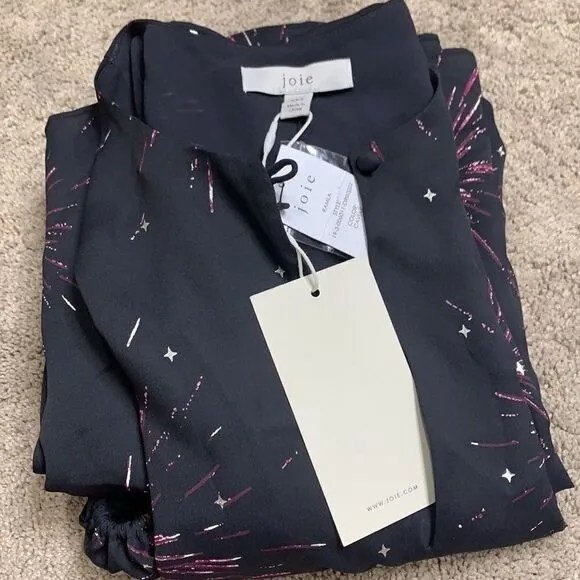 Joie black fireworks dress. Oversized. NWT