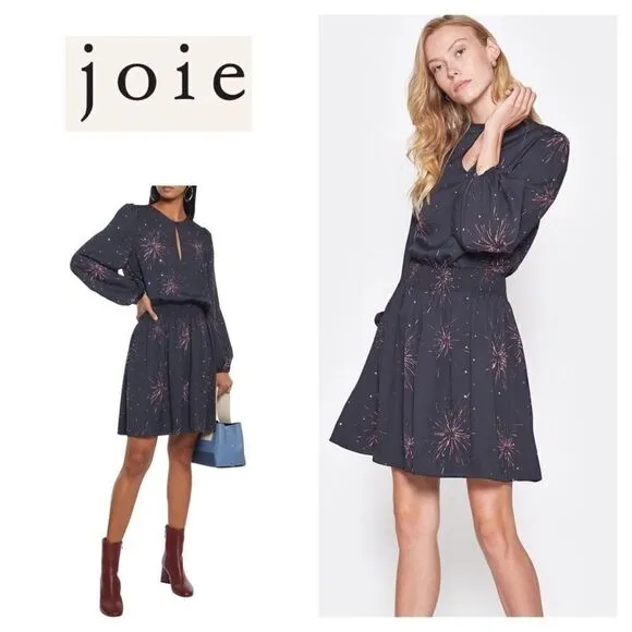 Joie black fireworks dress. Oversized. NWT