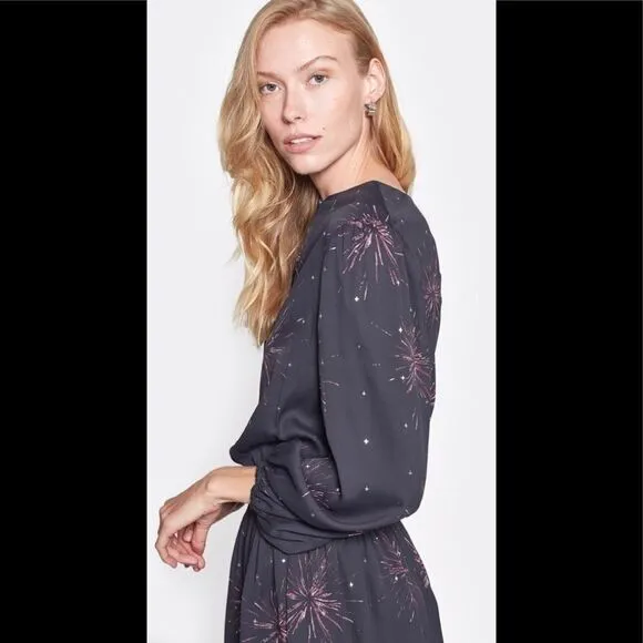 Joie black fireworks dress. Oversized. NWT