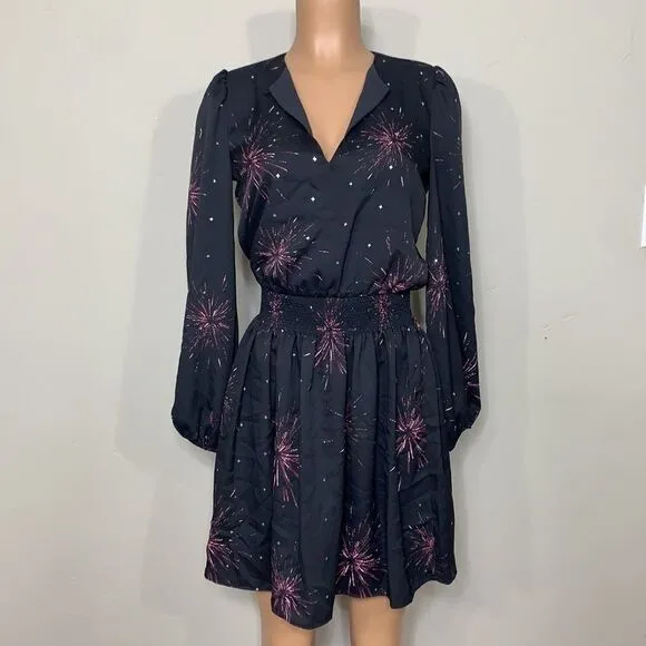 Joie black fireworks dress. Oversized. NWT