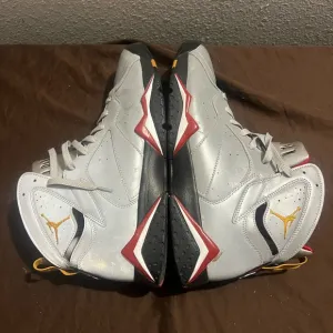 Jordan Men's Silver and Gold Sneakers Retro 7 Reflections of a Champion