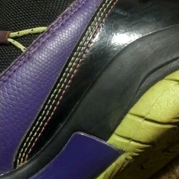 Jordan Prime Court Flight Club Sneakers black court purple club pink &amp; green 7Y