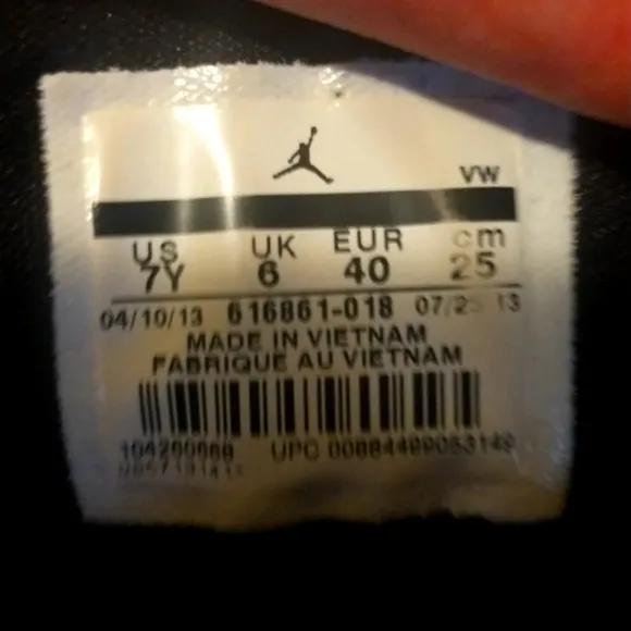 Jordan Prime Court Flight Club Sneakers black court purple club pink &amp; green 7Y