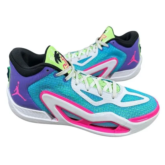 Jordan Tatum 1 Wave Runner‎ Men's Size 8 US Basketball Shoes Lagoon Pulse Pink
