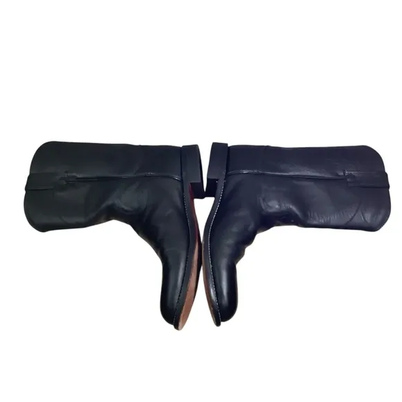 Justin Men’s Ropers Dress Boots Black Kipskin
