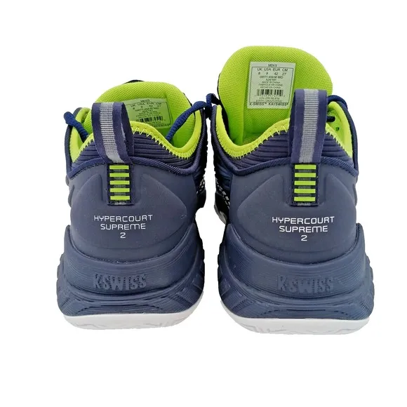K-Swiss Hypercourt Supreme2 Mens Size 9 Navy White Running Tennis Shoes Sneakers
