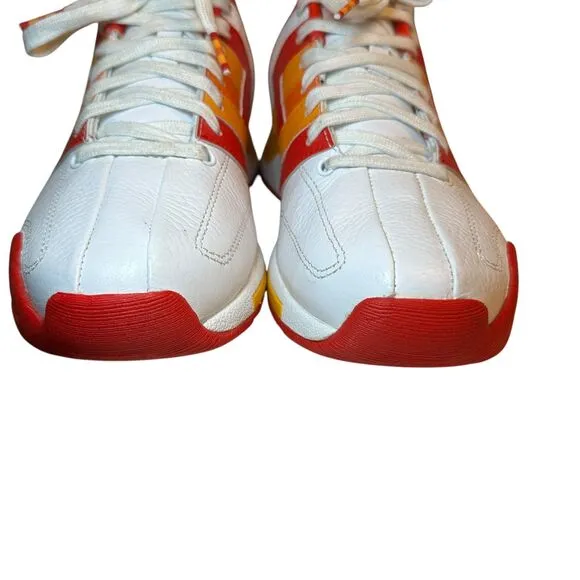 K-Swiss Leather Retro Sneakers Women Size 9.5 Orange/Yellow/Red  91737-133K64