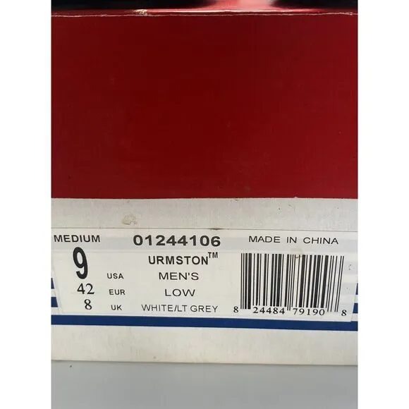 K-Swiss‎ Urmston Mens Low Shoes Size 9 M White Light Grey
