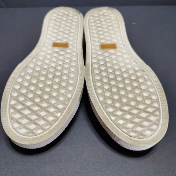 KAANAS  Leather Loafers Slip On  BLack and White Women's Size US 7