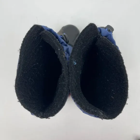 Kamik Black/Blue Waterproof Snow Boots | Boys Size 4