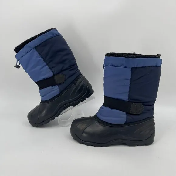 Kamik Black/Blue Waterproof Snow Boots | Boys Size 4
