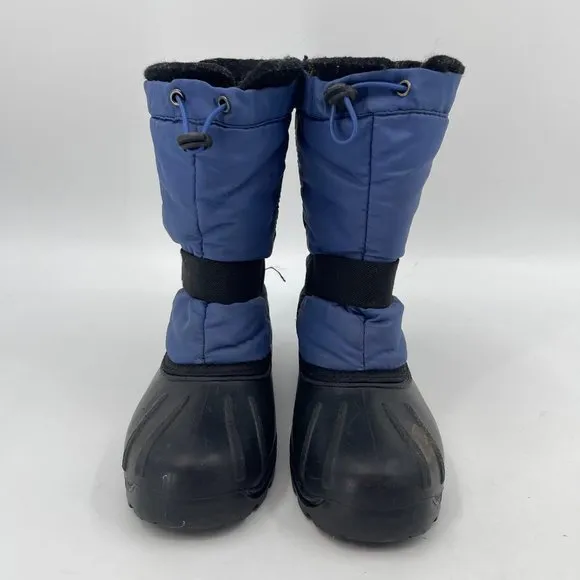 Kamik Black/Blue Waterproof Snow Boots | Boys Size 4