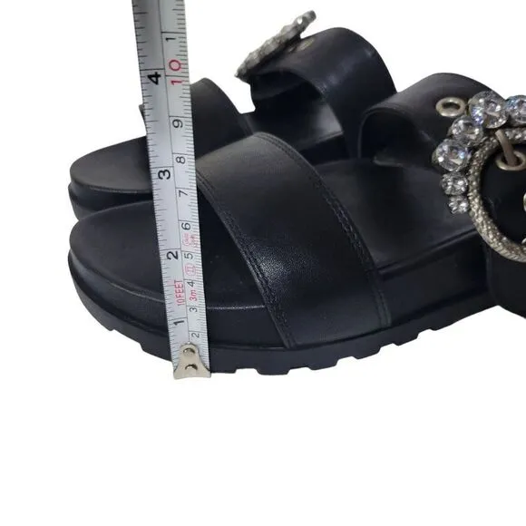 Karl Lagerfeld Women's Brinda Embellished Slip-On Slide Sandals (Size 8)