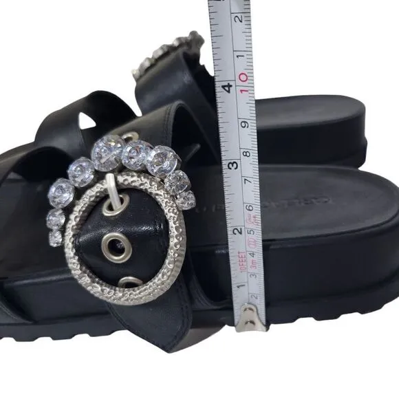 Karl Lagerfeld Women's Brinda Embellished Slip-On Slide Sandals (Size 8)