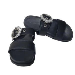 Karl Lagerfeld Women's Brinda Embellished Slip-On Slide Sandals (Size 8)