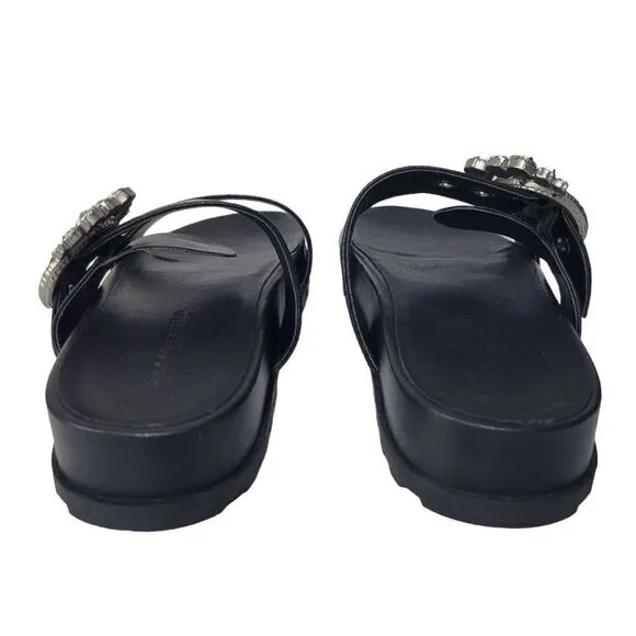 Karl Lagerfeld Women's Brinda Embellished Slip-On Slide Sandals (Size 8)