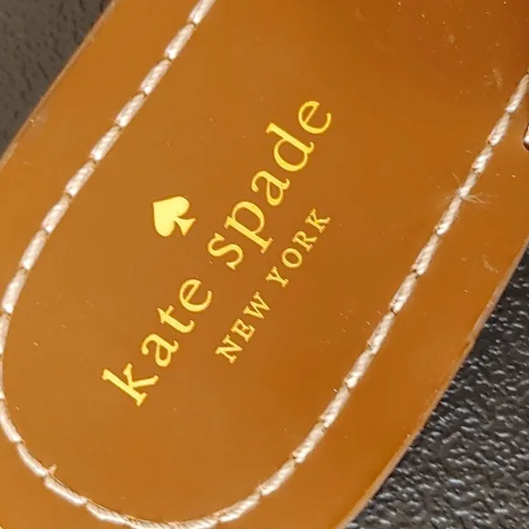 Kate Spade Cassandra Black Patent Thong Sandal Size 9 (2056)